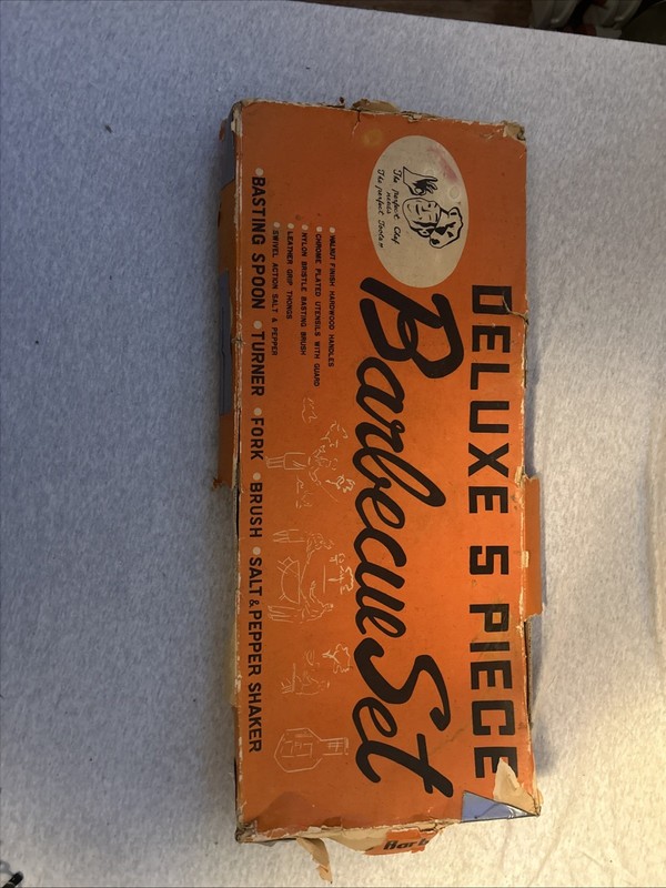 Vintage Deluxe 5 Piece Barbecue Set 