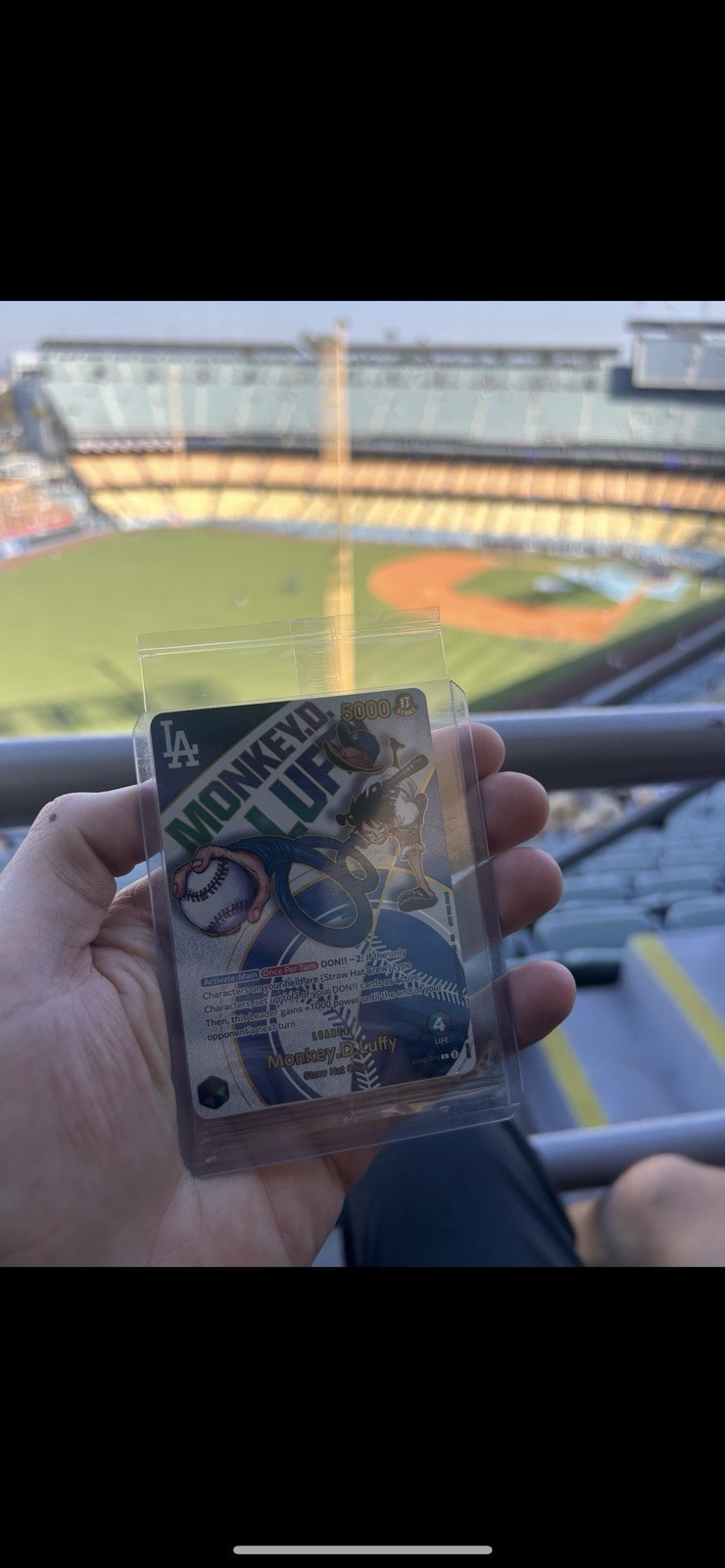 Monkey D. Luffy One Piece Dodgers Collab Promo Card Exclusive SEALED ⚾️