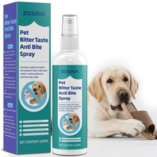 Bitter Apple Spray for Dogs - No Chew Deterrent to Stop Licking Biting 200ml