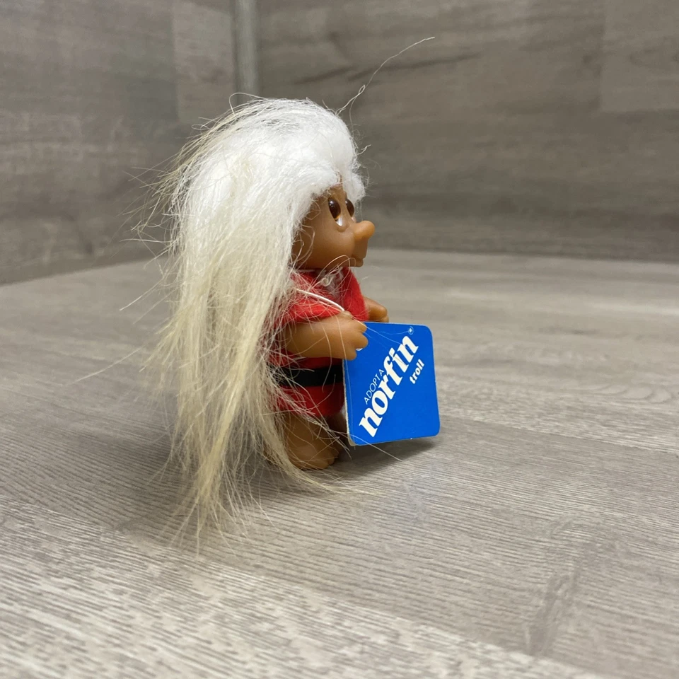 Troll de ayuda de Santa Norfin 1985 de colección Dam 3 1/4" de alto Foto 4 de 4