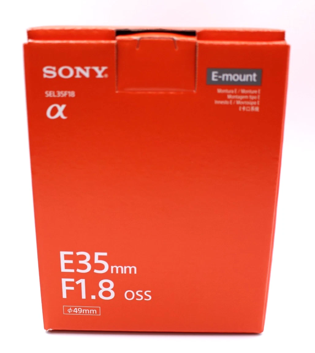 Lente de cámara SONY SEL35F18 35mm F1.8 OSS para montura E ‎10.41 x 9.91 x...