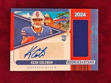2024 Panini Rookies and Stars Keon Coleman Freshman Orientation Red RPA 5/99