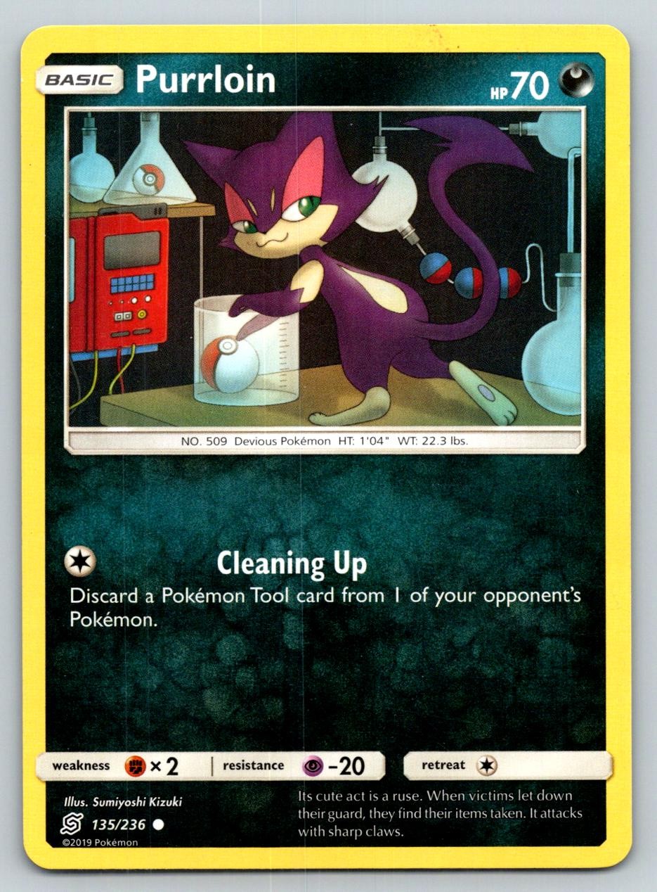 PURRLOIN 135/236 C UNIFIED MINDS POKEMON MP KIZUKI