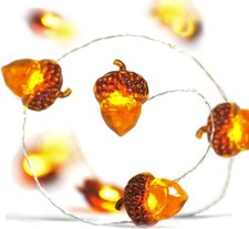 13ft 40 LED Acorn Fall Fairy Lights Battery Powered Thanksgiving Decoration