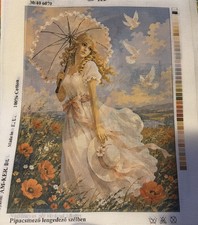 Via Printed Needlepoint Tapestry Gobelin Canvas Only 40x50 Cm