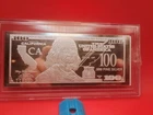 1 Oz Silver The Federated Mint Proof  California $100 Franklin Bar in Capsule.