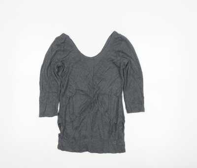 Jockey Damen Thermo Oberteil grau 3/4 Arm Baumwollmischung M