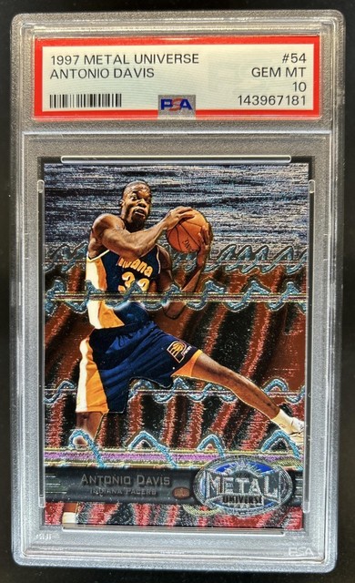 1997-98 Skybox Metal Universe Antonio Davis #54 Pacers PSA 10