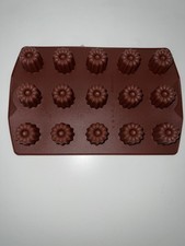 Tupperware Silikonbackform Mini Gugelhupf Mini Kuchen Pralinen Braun Neu 