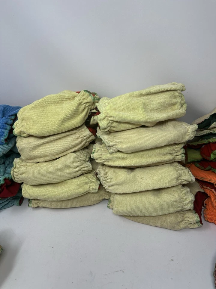 Огромный лот из 21+ экологически чистых тканевых чехлов для подгузников — прочтите описание — б/у - Изображение 3 из 4