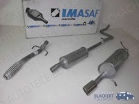 Imasaf Auspuffset Ab Kat für Peugeot 208 1.4 VTI 2012- | Flex+Msd+Esd+Blende