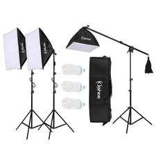 Kshioe Photography Studio Portrait Video Light Lighting Tent Kit Photo Equipment