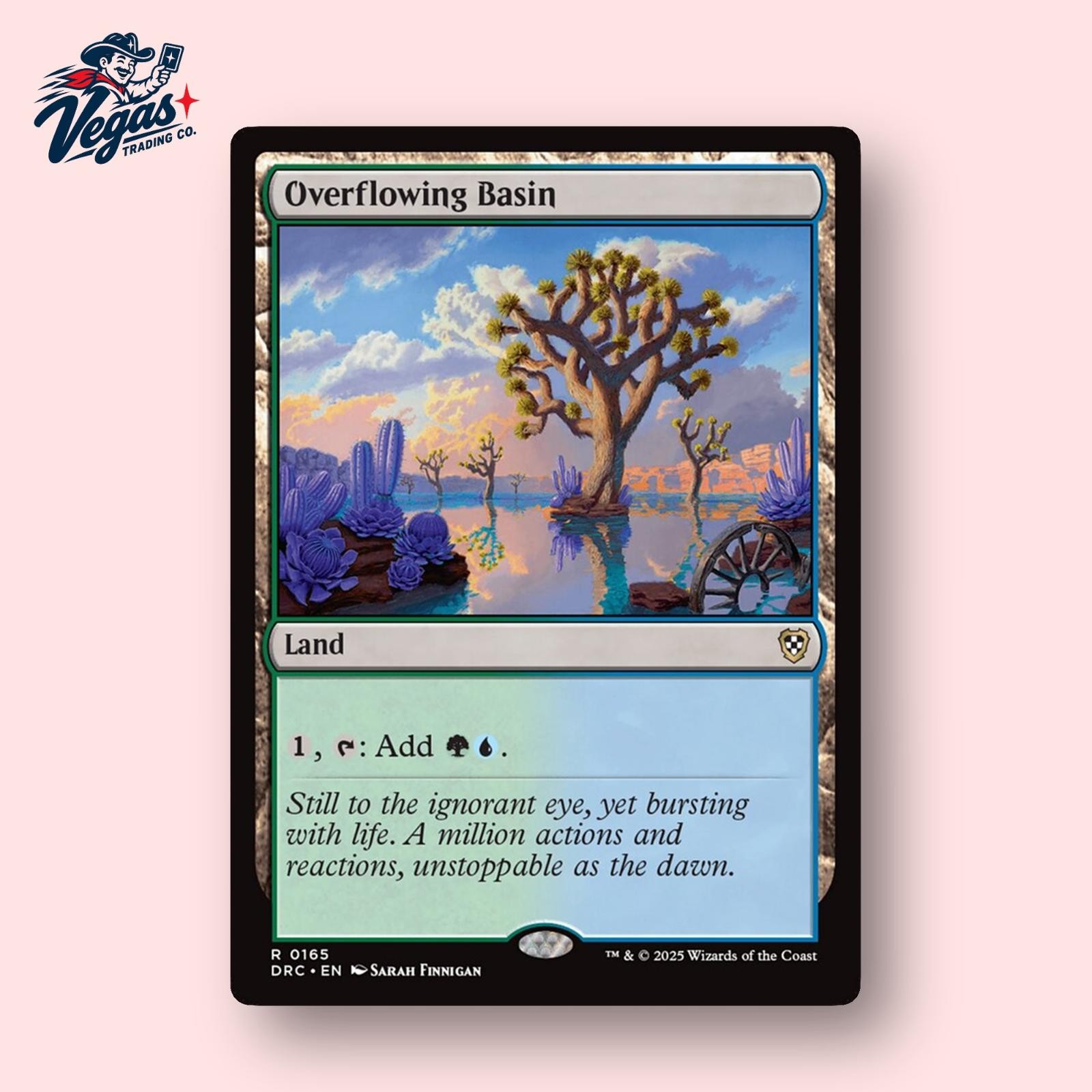 Overflowing Basin #165 Rare Commander: Aetherdrift Magic: The Gathering NM