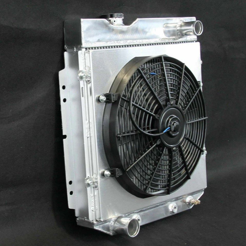 3 Row Fit Ford Comet Falcon Sedan Mustang 1960-1966 Radiator With Fan Shroud AT - Изображение 4 из 4