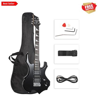 Cool Burning Fire Style Electric Guitar Christmas gift for Beginner Guitar Lo...