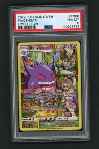 New ListingGengar TG06/TG30 Swsh11: Lost Origin Trainer Gallery Holo PSA 8 Pokemon Card