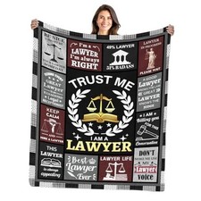 Lawyer Gifts for Women Men, Best Lawyer Ever Soft Flannel 50"x60" Lawyer-1