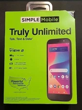New BLU VIEW 2 Simple Mobile Smart Phone Truly Unlimited