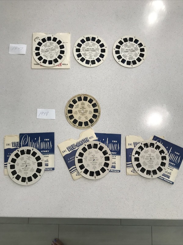 Vintage 1947-1948 View Master Reels-Set 7 Reels