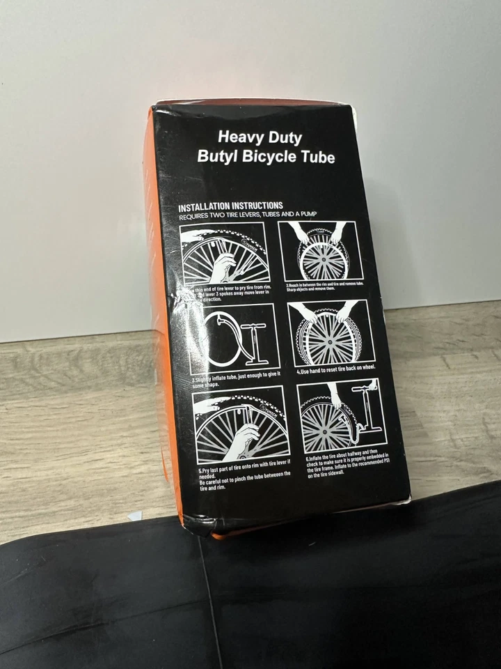 YunSCM Heavy Duty Bike Inner Tube 20x3.5/4.0 AV Butyl Rubber Fat Tyre NEW - Image 3 of 4