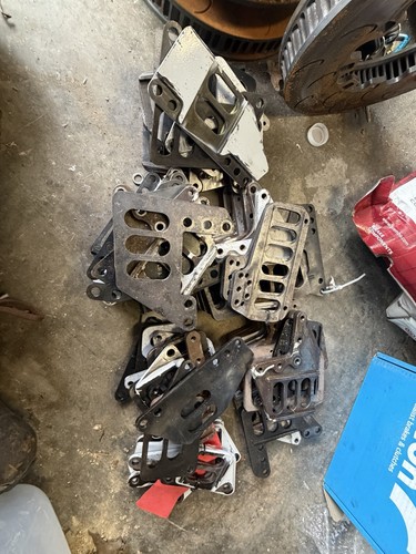 60+ NASCAR LOWER CONTROL ARM STEEL MOUNTING BRACKETS /PLATES FOR ECCENTRIC SLUGS