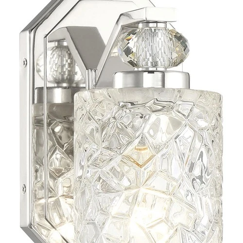 Minka-Lavery 2611-77 OPEN BOX Crystal Kay Bathroom Vanity Light Chrome - Picture 2 of 6