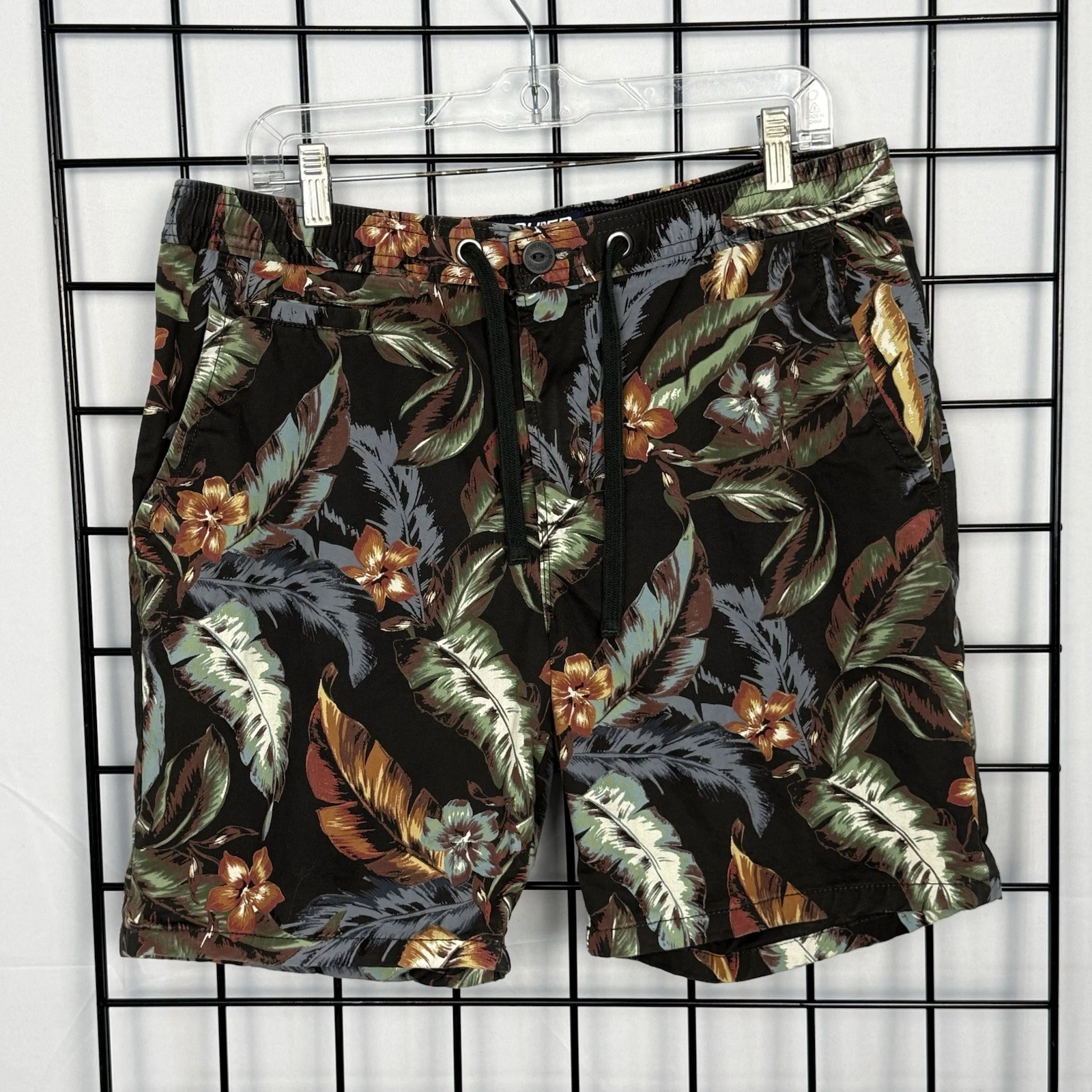 Superdry Shorts Mens Large Sun Scorched Floral Resortwear 7" Inseam Casual Beach