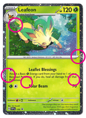 FART SWIRL + HOLO BLEED SWIRLS Leafeon 170 - Pokemon Scarlet & Violet Promo (B)