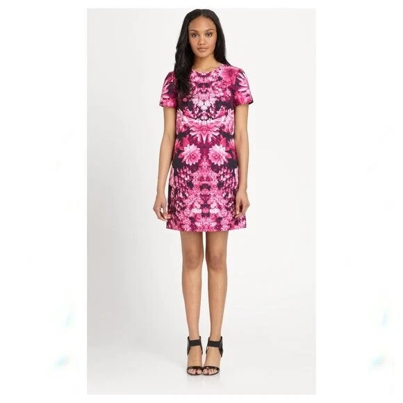 Michael kors pink floral dress deals
