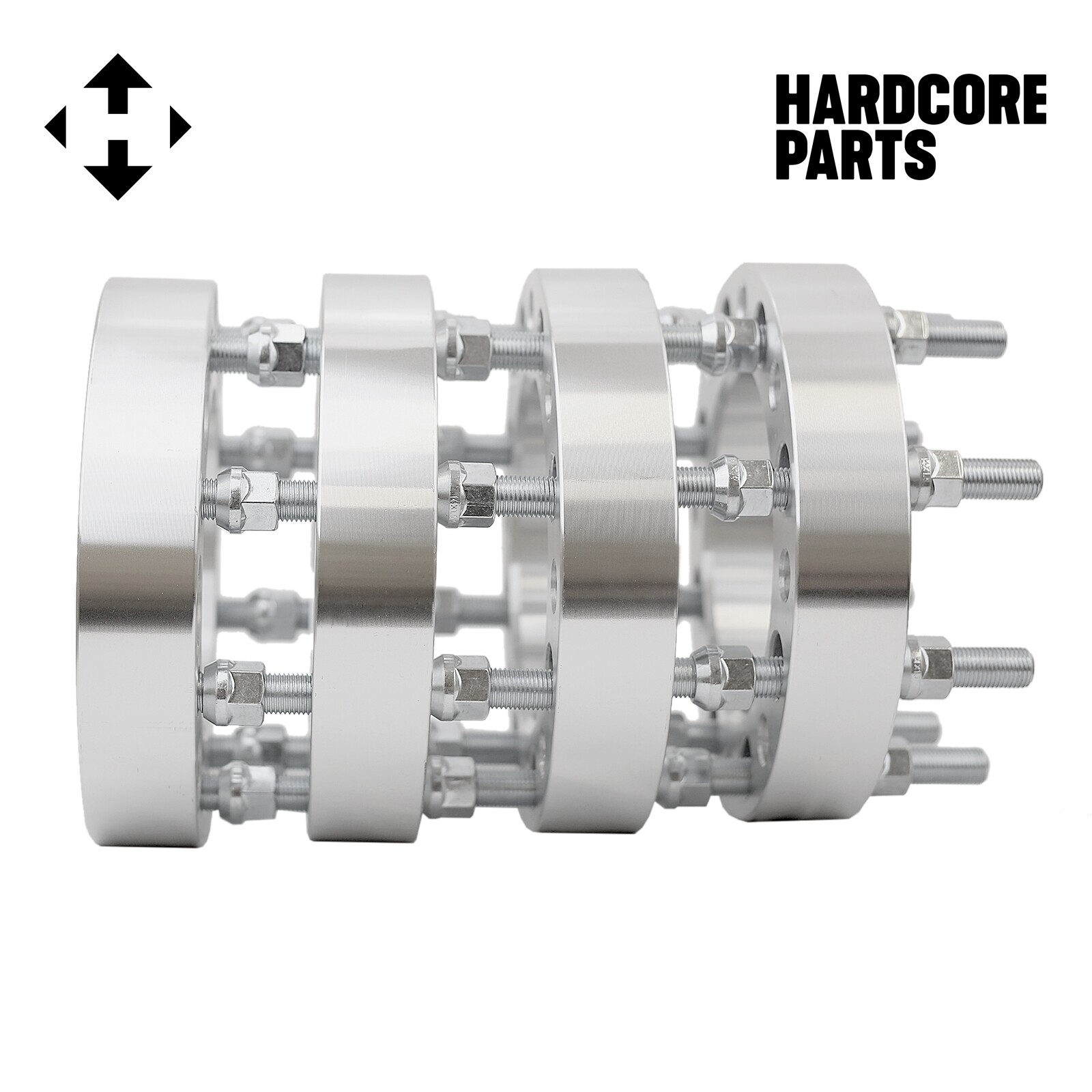 4 QTY 8X170 TO 8X6.5 WHEEL Adapters 1.5" inch 8 LUG CHEVY DODGE WHEELS