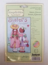 Simplicities by Janlynn SISTERS FOREVER #030-0307 Counted Cross Stitch Kit 5"×7"