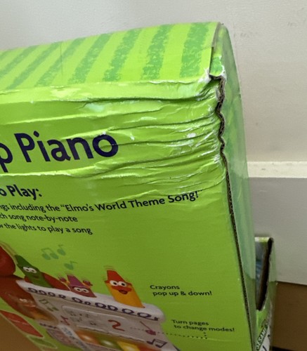 Elmo's World Mattel Sesame Street Play & Pop Piano 2002 New! HTF - Picture 4 of 6