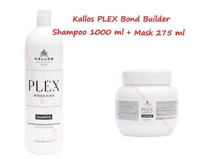 Kallos PLEX Bond Builder Haarmaske 275 ml + Shampoo 1000 ml