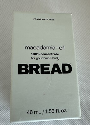 BREAD Macadamia Oil 100% Concentrate Hair & Body~1.56 Oz