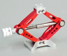 RC 1/10 Scale METAL LIFT Rotary Lift JACK Stand 6T (RED/SILVER)