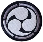 Mitsudomoe Patch (3") Iron/Sew-on Badge Japanese Tomoe Symbol Crest Emblem Gift