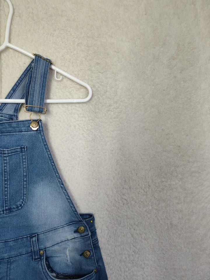 Vestido Jolie Joy Niñas Extra Grande Azul Mezcla Algodón Denim Envejecido Foto 3 de 4