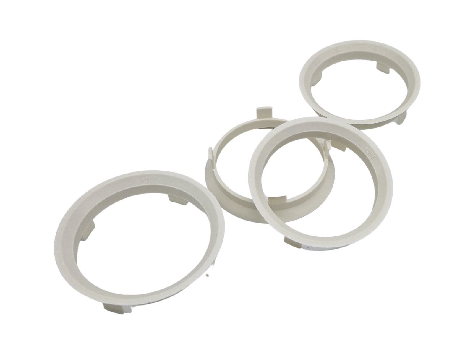 4X Zentrierringe 60,1 Auf 56,6 Aez, Dezent, Dotz, Enzo Opel Gm 60,1-56,6 Weiss-image