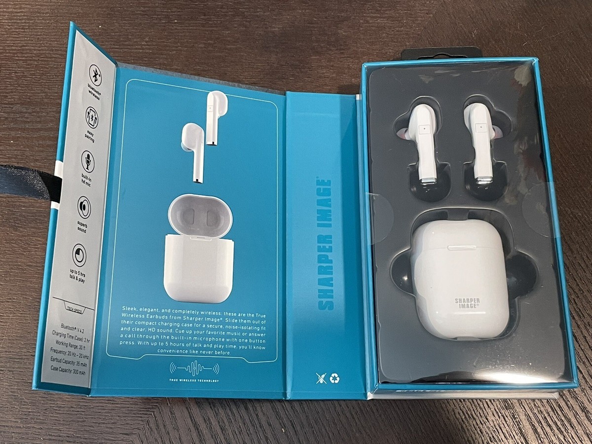 Bluetooth Headphones Sharper Image Earbuds Sharper Image True