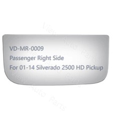 Lower Tow Mirror Glass for 01-14 Silverado 25...