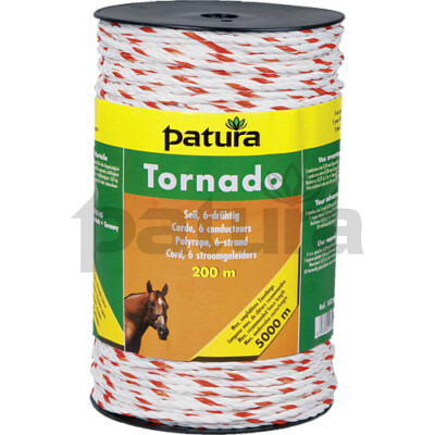 PATURA TORNADO Weidezaunseil, 200 m, weiß, Weidezaun
