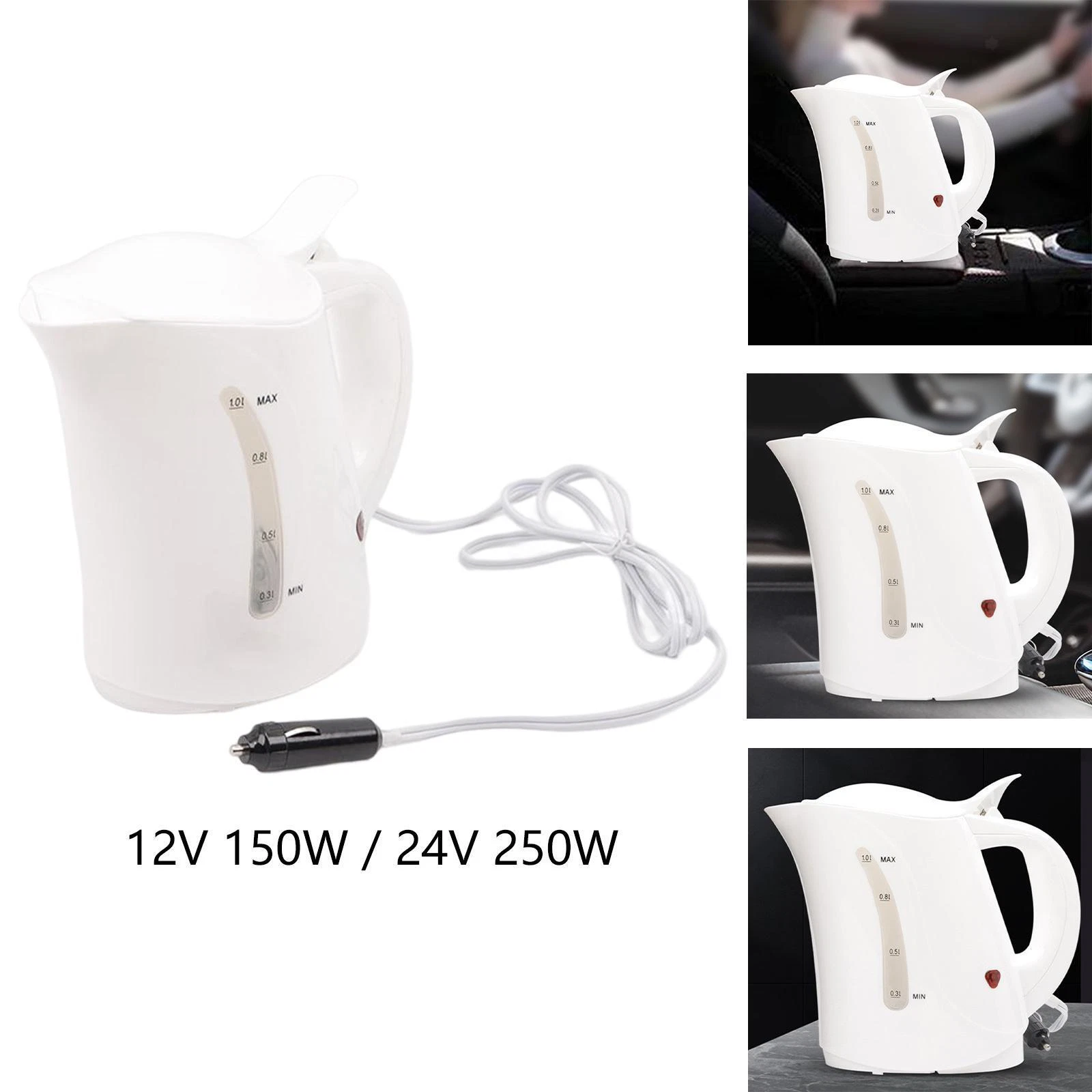 1L Large Capacity Electric Travel Kettle, Heated Water Tea Coffee Kettle Heated
Opens in a new windo