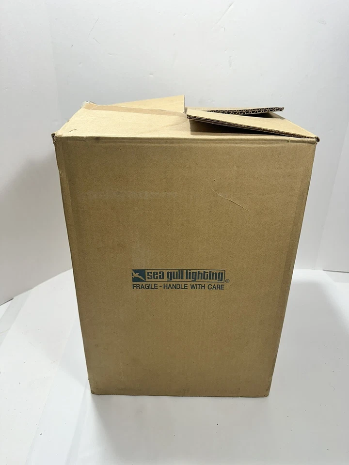 Lámpara de techo de latón con iluminación de gaviota vidrio biselado curvo HC234 nueva Foto 3 de 4