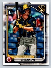 2024 Bowman - Prospects Luke Adams #BP-50 BASEBALL Milwaukee Brewers 1ST