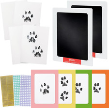 Almohadilla De Tinta Clean-touch Para Huellas De Mascotas Pequenas Y Tarjeta...