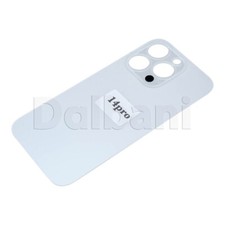 Back Glass Rear Housing Battery Cover Camera Lens For iPhone 14 Pro White