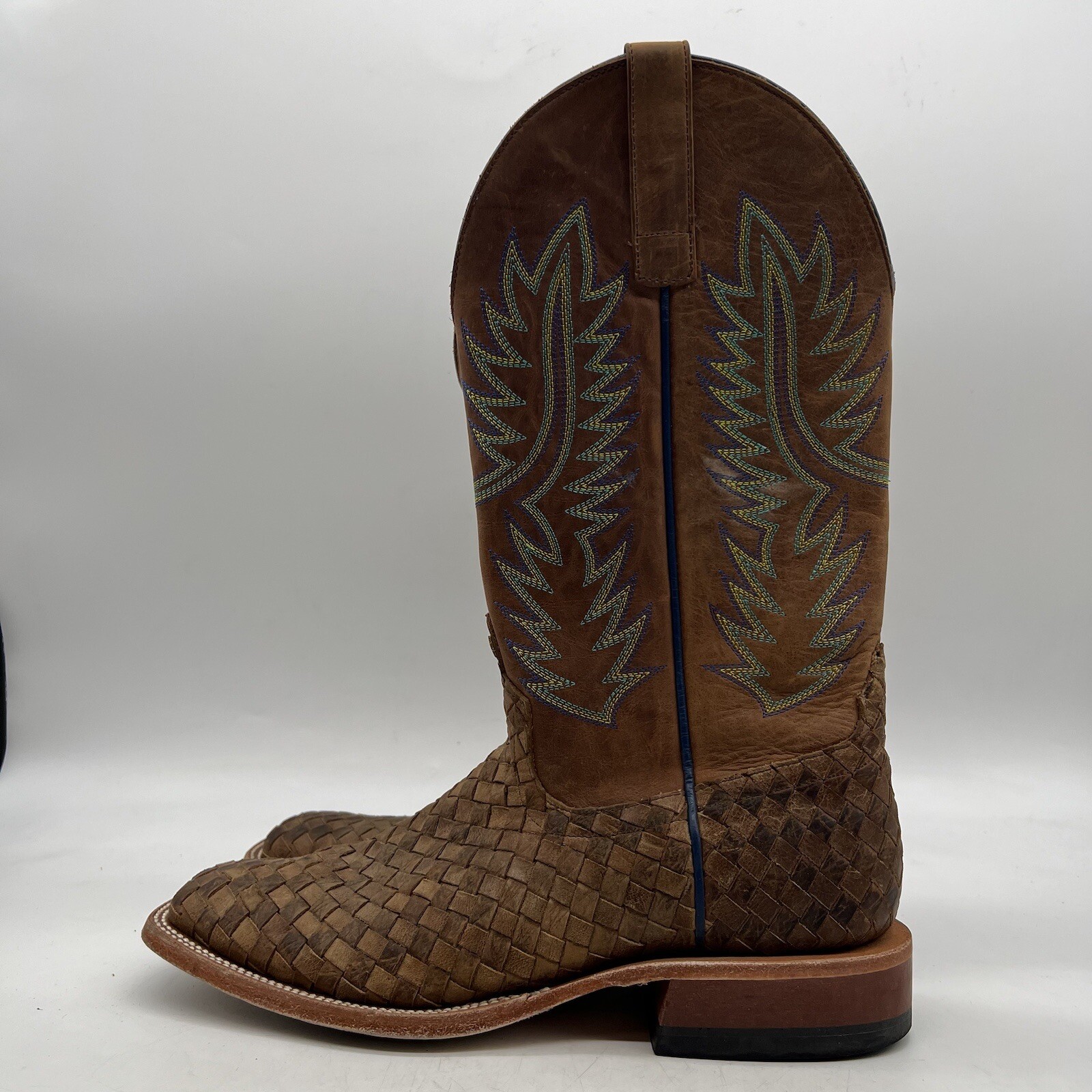 Horse Power Unbeweavable Mens Brown Leather Pull On Western Boots Size