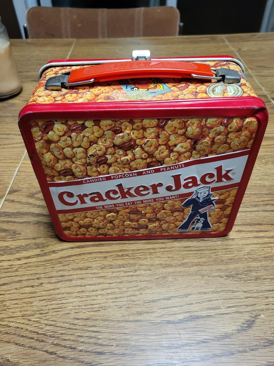 Vintage Cracker Jack Metal Lunchbox NO THERMOS Aladdin Industries