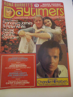 Peter White, Francesca James - Rona Barrett's Daytimers Magazine 1977