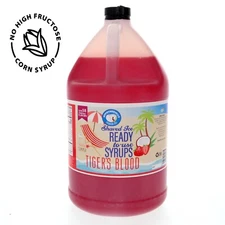 Hypothermias TIGER’S BLOOD Flavor Syrup 🍧 Snow Cone machine Shaved Ice GALLON